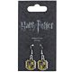 Harry Potter Silver Plated Hufflepuff Hook Earrings-153383