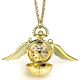 Harry Potter Gold Plated Golden Snitch Watch Necklace