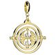 Harry Potter Gold Plated Time Turner Crystal Charm