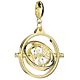 Harry Potter Gold Plated Time Turner Crystal Charm