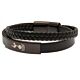 Tottenham Hotspur FC Black IP Leather Bracelet-190986