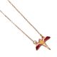 Harry Potter Rose Gold Plated Fawkes Necklace