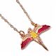 Harry Potter Rose Gold Plated Fawkes Necklace