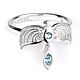 Harry Potter Sterling Silver Diadem Crystal Ring Small