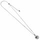 Harry Potter Sterling Silver 9 & 3 Quarters Crystal Necklace