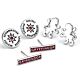 Harry Potter Silver Plated Gryffindor Stud Earring Set