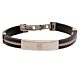 Rangers FC Silver Inlay Silicone Bracelet-TM-01371