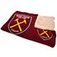 West Ham United FC Sherpa Fleece Blanket