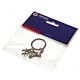 Rangers FC Antique Silver Scroll Crest Keyring-TM-01653