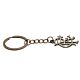 Rangers FC Antique Silver Scroll Crest Keyring-TM-01653
