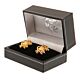 Rangers FC Gold Plated Scroll Crest Cufflinks