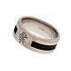 Rangers FC Black Inlay Ring Medium