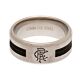 Rangers FC Black Inlay Ring Medium-TM-01908