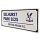 Crystal Palace FC Blue Text Street Sign