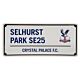 Crystal Palace FC Blue Text Street Sign-TM-02968