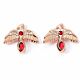 Harry Potter Rose Gold Plated Fawkes Stud Earrings