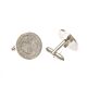 Celtic FC Silver Plated Formed Cufflinks