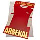 Arsenal FC Retro Shirt Birthday Card-TM-03875