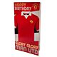 Manchester United FC Retro Shirt Birthday Card