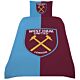 West Ham United FC Colour Split Single Duvet Set