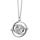 Harry Potter Sterling Silver Time Turner Crystal Necklace