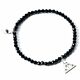 Harry Potter Stone Bracelet With Sterling Silver Deathly Hallows Charm