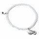 Harry Potter Stone Bracelet With Sterling Silver Golden Snitch Charm-TM-04733