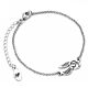 Harry Potter Sterling Silver Golden Snitch Charm Bracelet-TM-04737