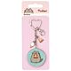 Pusheen Charm Keyring Pizza