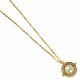 Harry Potter Gold Plated Fixed Time Turner Necklace-TM-05322