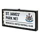 Newcastle United FC Metal LED Street Sign