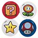 Super Mario 4pk Eraser Set-TM-05504