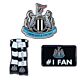 Newcastle United FC 3pc Badge Set-TM-04161