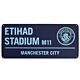 Manchester City FC Two Tone Street Sign