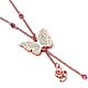Wicked Rose Gold Glinda Butterfly Necklace