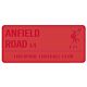 Liverpool FC Red Street Sign