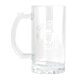 Manchester United FC Mono Crest Stein Glass Tankard-TM-06726