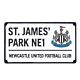 Newcastle United FC Street Sign Badge