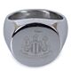 Newcastle United FC Round Signet Ring Medium