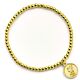 Liverpool FC Gold Finish Bead Bracelet