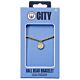Manchester City FC Gold Finish Bead Bracelet