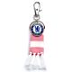 Chelsea FC Pink Bar Scarf Bag Charm-TM-06369