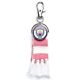 Manchester City FC Pink Bar Scarf Bag Charm