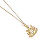 Newcastle United FC 18ct Gold Plated on Silver Pendant & Chain-TM-06379