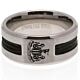 Newcastle United FC Black Inlay Ring Small