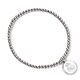 Real Madrid CF Silver Finish Bead Bracelet