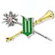Wicked Wand & Broomstick Pin Badge