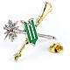 Wicked Wand & Broomstick Pin Badge