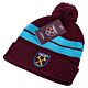 West Ham United FC Bar Knit Ski Hat