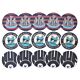 Newcastle United FC 15pk Retro Beer Mat Set